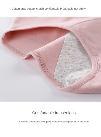 3PCS/set Women's menstrual briefs large flow postpartum water absorption leakproof briefs women's pure cotton menstrual briefs