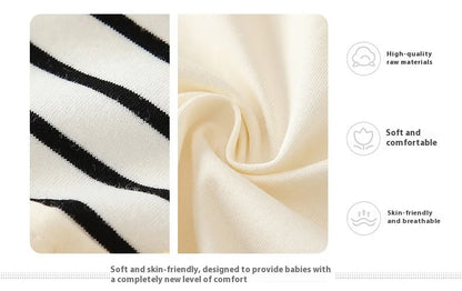 Sommer Baby Overall Cartoon Winnie the Pooh Bequeme Strampler für 0-2 Jahre alte Jungen Mädchen Streifen Kurzarm Bodys.