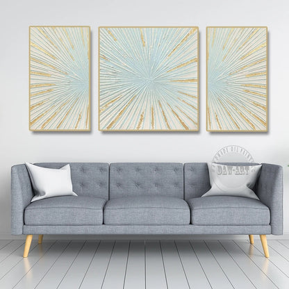 New Arrival Modern Abstract Golden Mountain Landscape Oil Paintings On Canvas China Artwork Wall Decor For Room Unframed