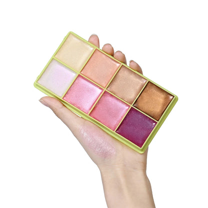 Curve Case Cream Eyebrow Cream Blush Highlighter Palette Matte Shimmer Finishes Shadow Tones Long-Lasting Cosmetics