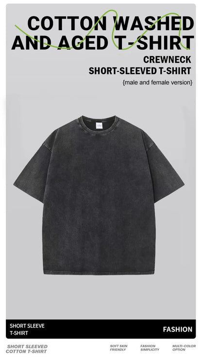 Earnivorous Plant Pattern Washed T-Shirts Men Breathable Cotton Casual T Shirt Soft Summer Comfortable Crewneck Short Sleeve.