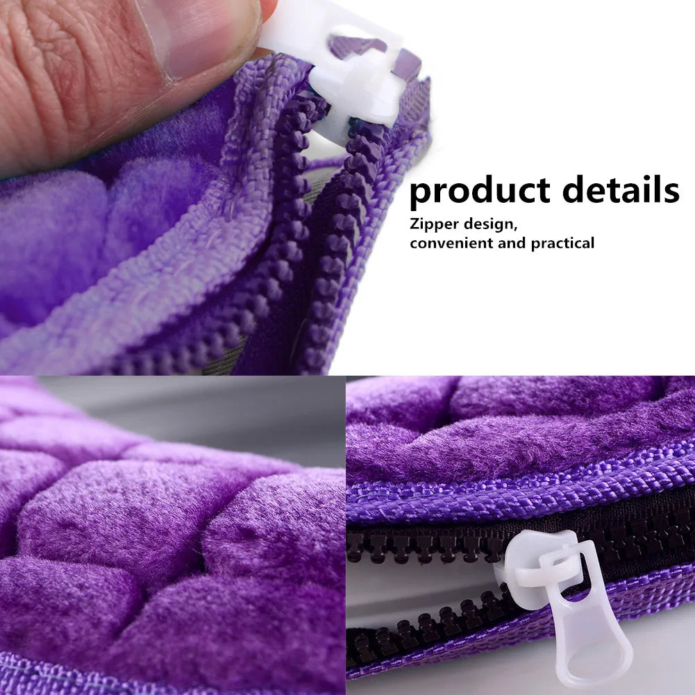 Badezimmer-Toilettensitzbezug, weich, für den Winter, warmes Plüschkissen, O-förmiges, waschbares Toilettendeckelkissen, Haushaltsbedarf, 37 cm x 44 cm