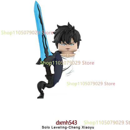 WM6220 WM6221 Anime Cartoon TV Toy Sung Jin Woo Solo Leveling Man S Hunter Level Up Building Blocks for Kids Collect Toys Gift