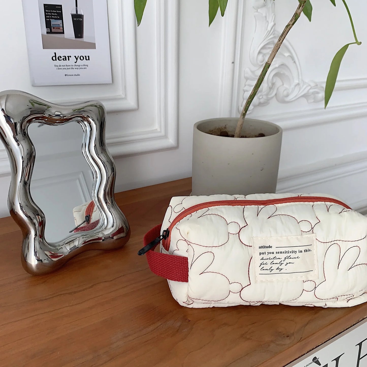 2025 Cute Rabbit Travel Cosmetic Lipstick Purse Storage Bag Kawaii Women Makeup Handbags Organizer Wallet Pouch Pencil Case Bags