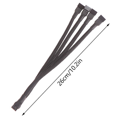 PWM Fan Splitter 4pin Adapter Cable 1 To 1 2 3 4 Computer CPU Fan Splitter PC Fan Extension Power Cable Fan Cooling Y Splitter.