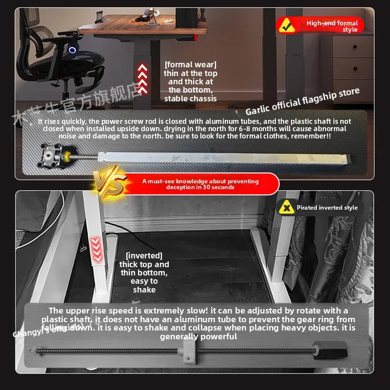Elektrischer höhenverstellbarer intelligenter Stehschreibtisch, Computer-Workstation, Heimbüro, Gaming-Tisch, Arbeitszimmer, Schreibtisch, Desktop-Computer