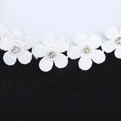 TRAFZA Weibliches Sommer-Sexy-dünnes Kleid, 2-farbig, fester quadratischer Kragen, ärmellos, rückenfrei, Blumendekoration, Damenmode-Kleider.