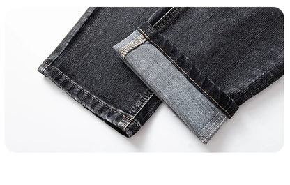 Herbst Winter Neue Business herren Jeans Klassische Mode Stretch Gewaschen Casual Denim Hosen Bequeme Gerade Männliche hosen