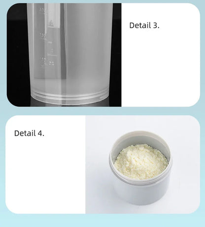 Shake Cup Sports Fitness Water Bottle Milkshake Cup Sports Plastic Water Cup Creative Plastic Drinking Cup Protein Powder Cup