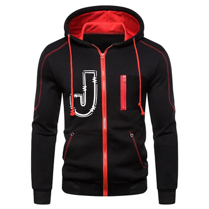 Men's Clothing Casual High Quality Autumn Winter Outdoors Hoodie Daily Jogging Sports Single Piece Zipper Jacket and Sport Pants.