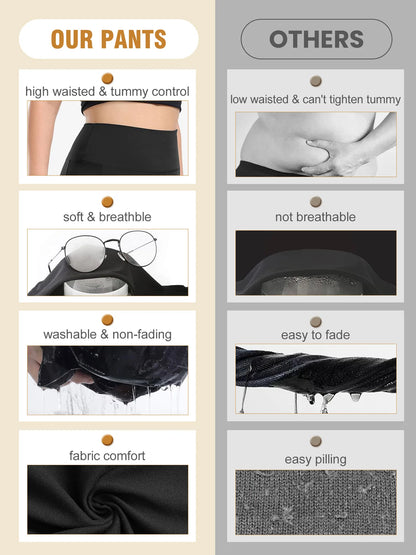 Women's High-Waisted Yoga Pants Plus Size Butt-Lifting Workout Leggings with Pockets Elastic Activewear for Gym & Running.