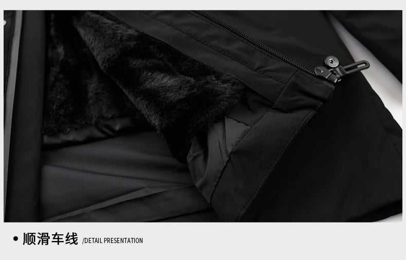 Top Grade Brand Casual Fashion Designer Warm Parka Coat Mens 2025 Newest Winter Jacket Quilted Windbreaker  Mens Clothes