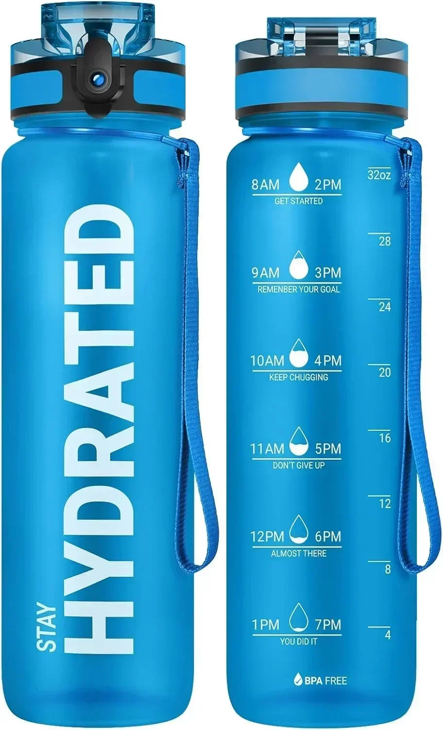 32oz Water Bottle Motivational Sport Water Bottle Leakproof Drinking Bottles Outdoor Sports Travel Kettle Drinking Water Bottle