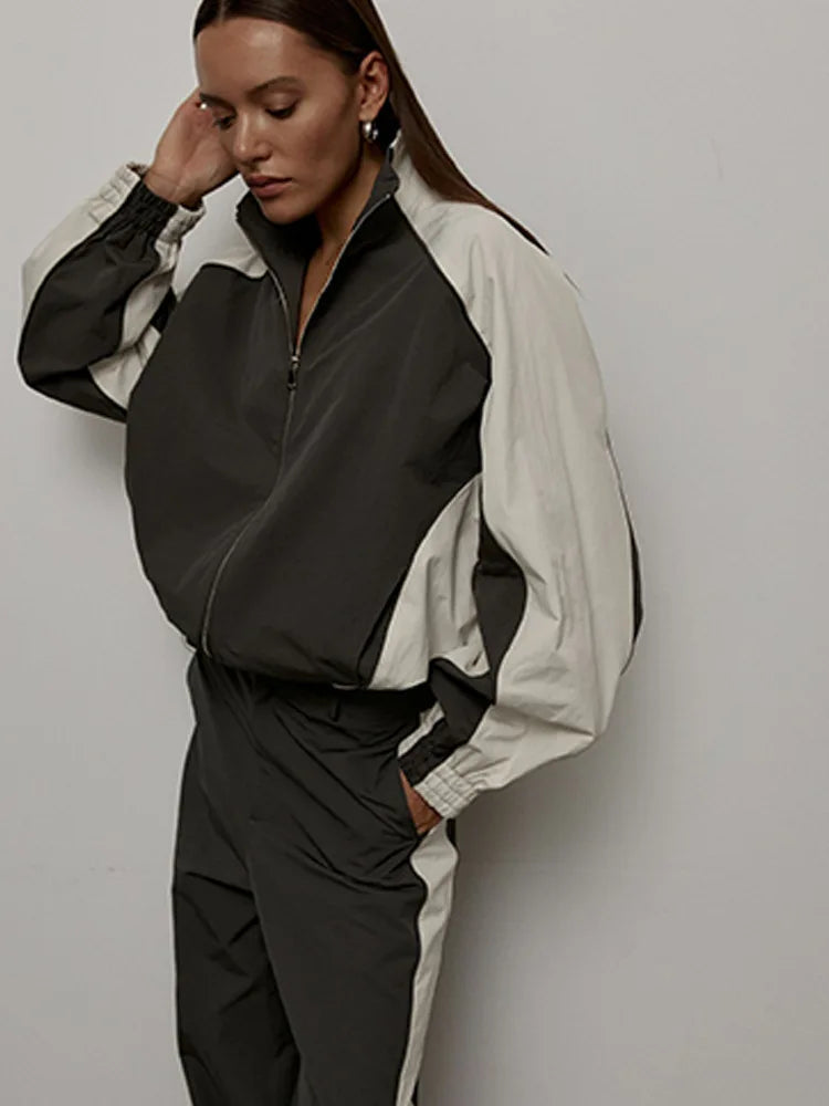 Two Piece Sets Pant Set Women Tracksuit Jogger Y2k Sweatshirts Autumn Winter Sports Elastic Waist Streetwear Pants Matching Sets