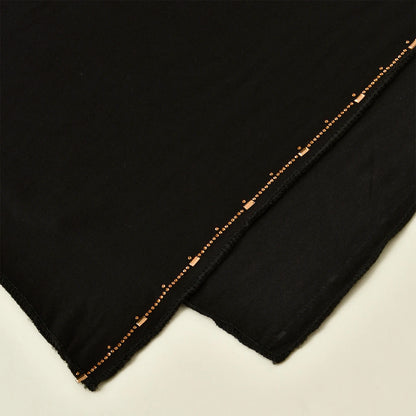 Rhinestone Modal Cotton Jersey Hijab Scarf For Women Stretch Shawl Plain Muslim Headband Fashion Solid Color Long Muffler.