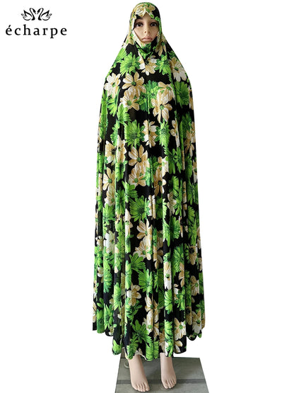 6XL Ramadan Muslim Pullover Sleeveless Dress Women Prayer Garment Arab Jibab Dubai Abaya Islamic Femmel Khimar Worship Robe