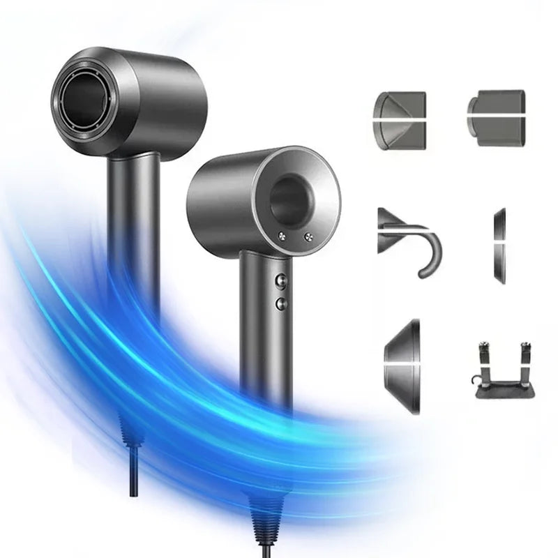 High-speed bladeless hair dryer, professional negative ion hair dryer, quick drying, powerful 1600W home styling tool