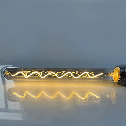 TIANFAN Led Bulbs Vintage Light Bulb ST64 G80 G95 Long Tube Edison Bulb 4W Dimmable 220/240V E27 Smoke Glass 2700K Warm White.