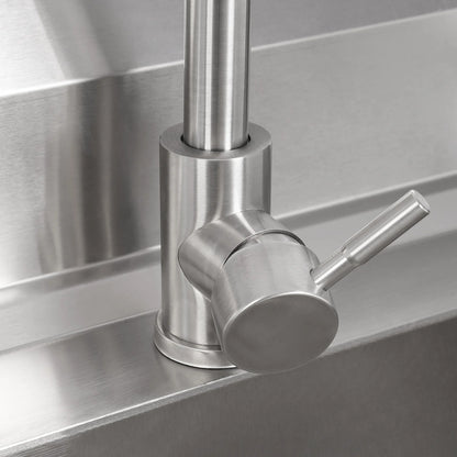 Kommerzielle Waschbecken aus 201 Edelstahl, bodenstehendes kommerzielles Waschbecken für Küchen, Cafés, Bars und Milchteeladen