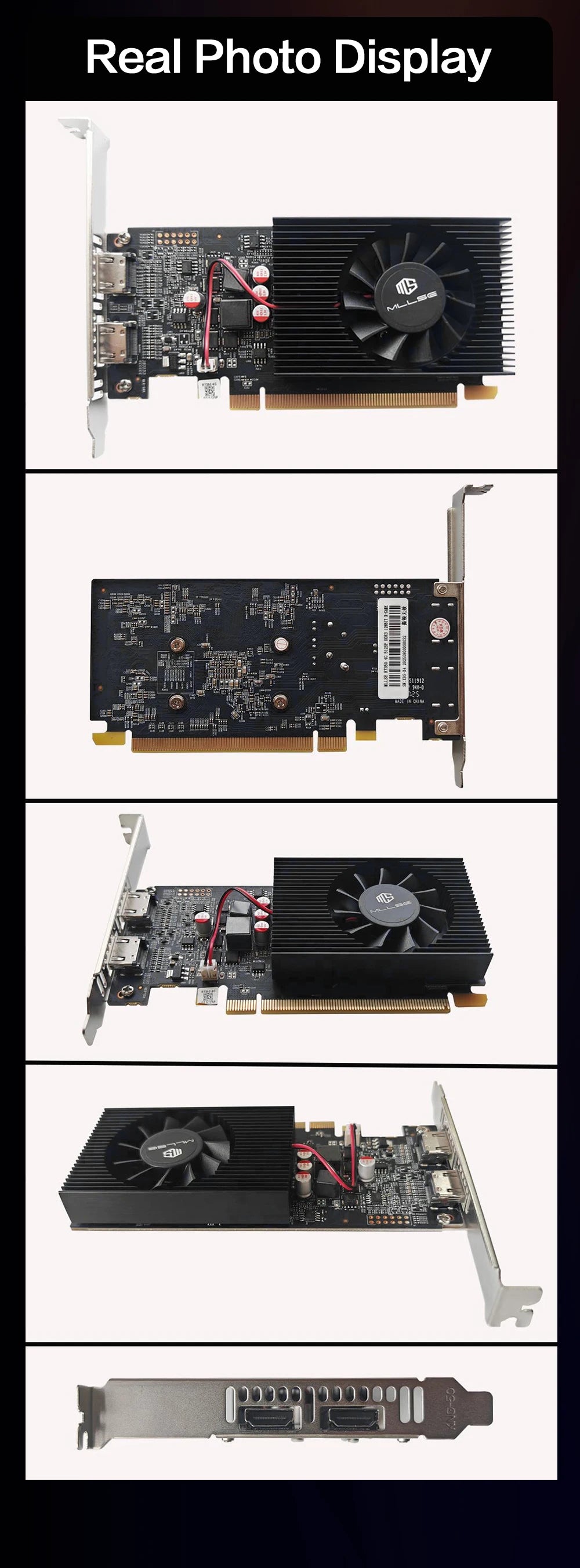 MLLSE AMD R7 350 4GB Graphics Card GDDR3 128Bit PCI-E 3.0 Geforce GPU r7 350 Gaming Video Card Placa De Video.