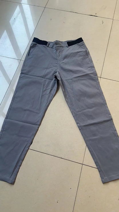 Men's Casual Breathable Cotton Long Pants All Season Versatile Business Style Comfortable Fit Youth Fashionable Loose Fit.