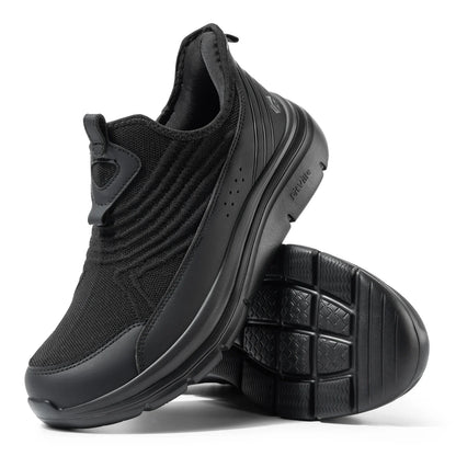 Fitville Wide Men'S Slip-On Running Shoes Lightweight Breathable Outdoor Casual Sports Walking Shoes Sneakers For Swollen Feet