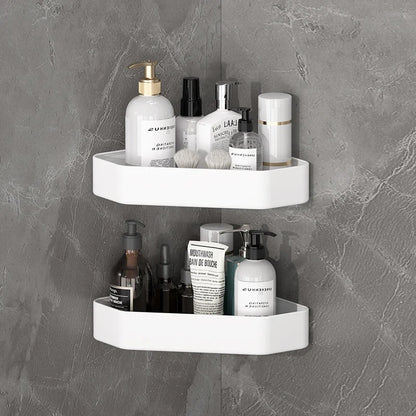 Bad Regal Küche Lagerung Organizer Aluminium Legierung Shampoo Rack Dusche Regal Bad Zubehör Kein Bohrer Regal