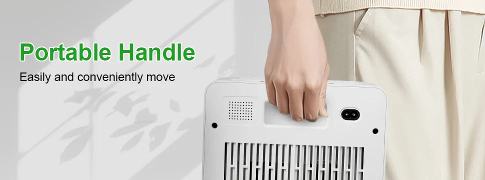 LOEFME 3.0L Air Dehumidifier Portable Mute Moisture Absorbers Machine Air Dryer Deodorizer Dryer For Home Bedroom Office Kitchen.