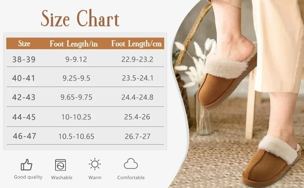 New Winter Fuzzy Women Slippers Indoor Soft House Shoes Fashion Brand Fluffy Suede Women Shoes Outdoor Antiskid Flat Slippers.