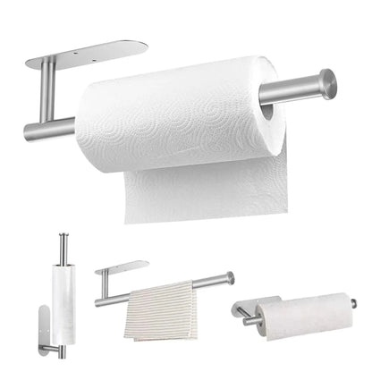 Selbstklebender Toilettenpapierhalter aus Edelstahl, Taschentuchhalter, wasserdichter Toilettenpapierständer, Badezimmerzubehör, Papierhandtücher halten