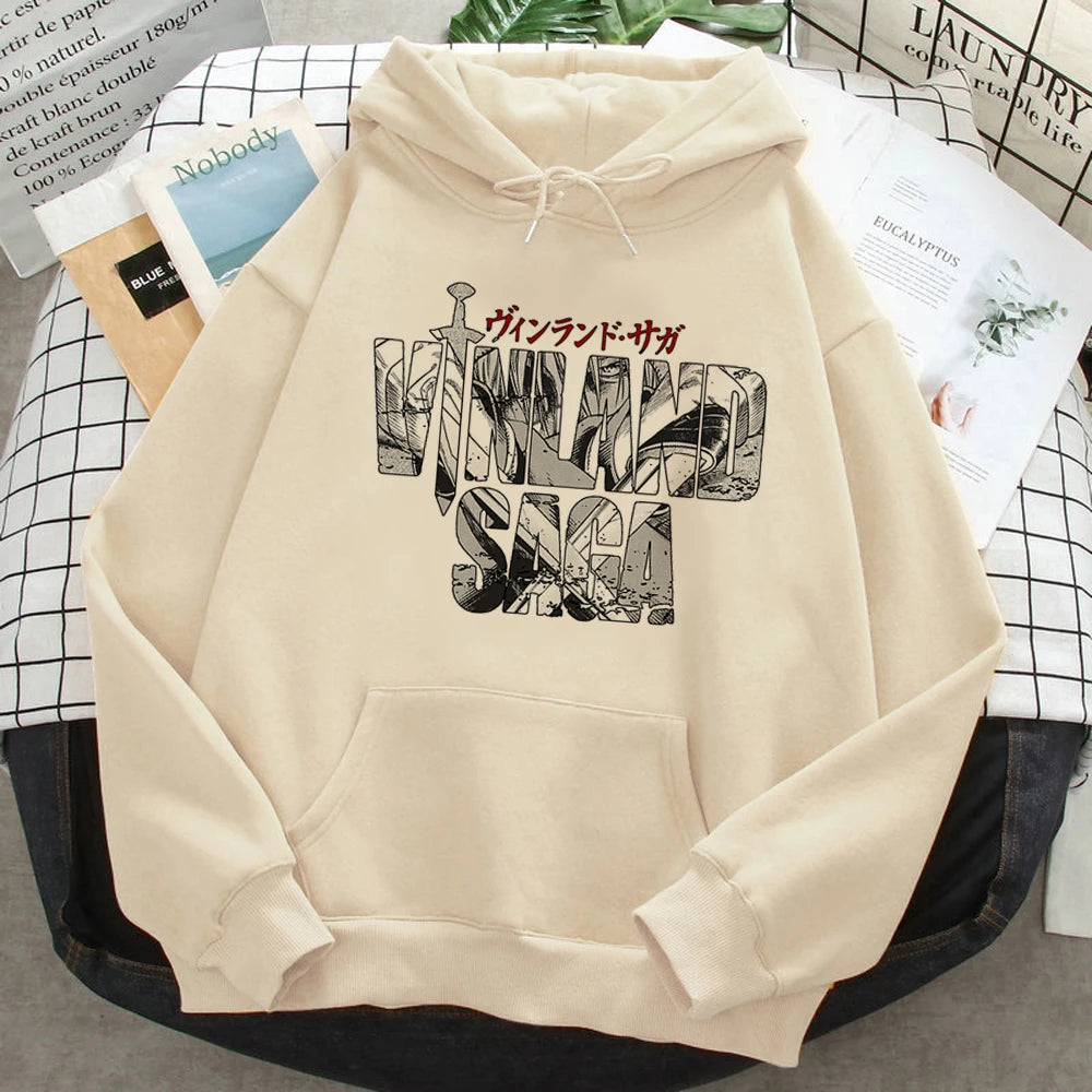 Thorfinn Vinland Saga Vinrando Saga Hoodies Frauen Grafik ästhetische Gothic japanische Kapuzen hemd Pullover weibliche Vintage Pullover.