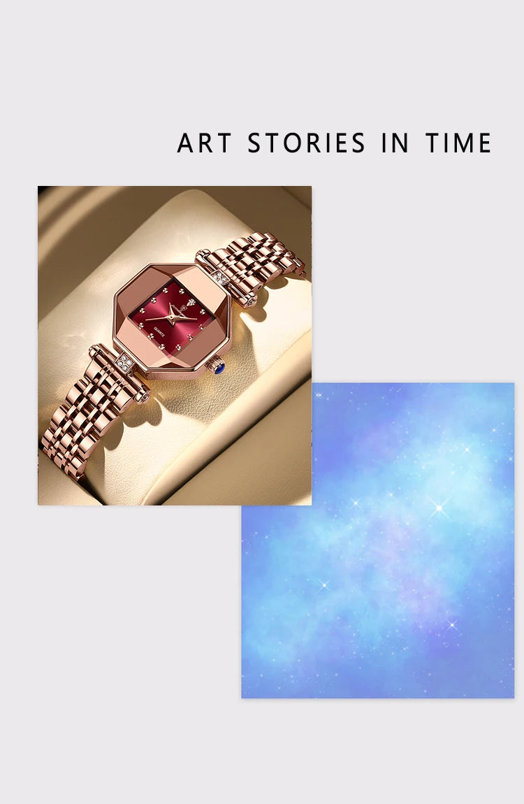 POEDAGAR Luxury Brand Women Watch Stainless Stain Waterproof Quartz Watches For Woman Fashion Simple Rose Gold Ladies Watch Gift.