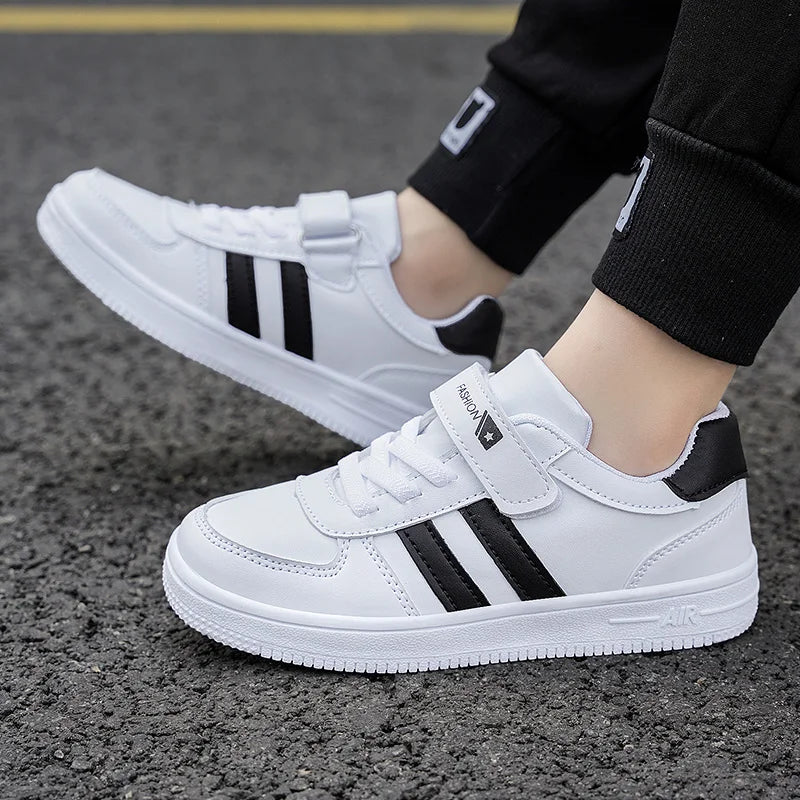 Boy Kids Sneakers White Shoes for Girls Sport Tenis Casual Children School Walking Running Shoes Non Slip Size 28-39.