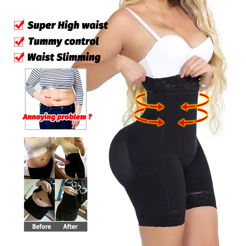 High Waist Body Shaper Panties Seamless Butt Lifter Compression Fajas Reducing Girdles Slimming Corset Shapewear Women Underwear.