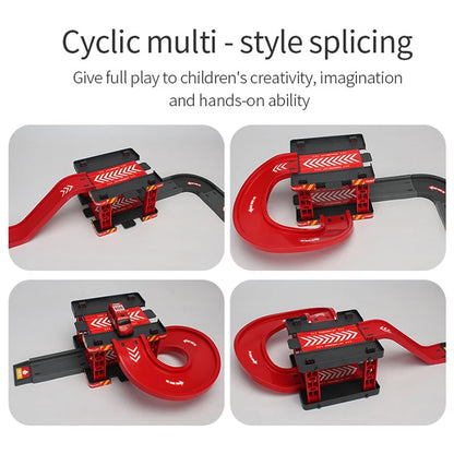 Parking Track Car Children Toys Police Cars Fire Engines Engineering Vehicle Ramp Road Construction Inertial Sliding Track Games.