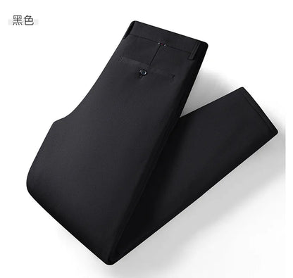 Men's Formal Down Pants 90% White Duck Down Winter Business Trousers Thickened Warm Straight Stretchable Office Pants Man PT-594