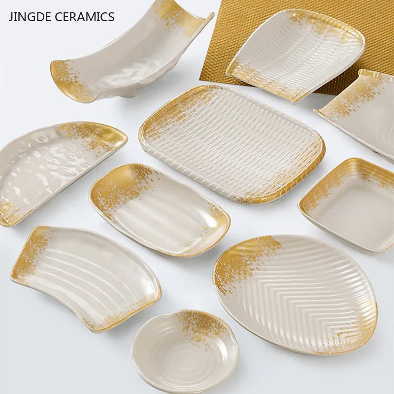 1Pc Thickened Melamine Tableware Not Easily Broken Plastic Barbecue Plate Merchant Dining Plate Household Kitchen Accessories.