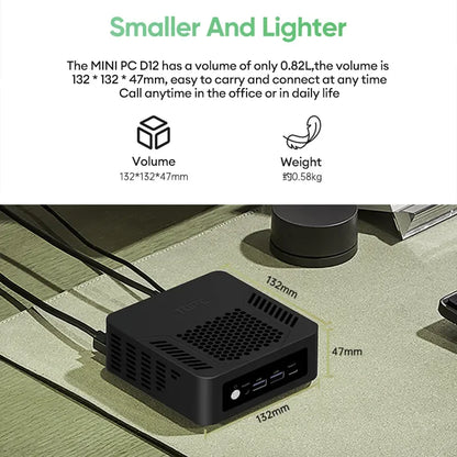 Mini PC Gaming AMD Ryzen 7 8845HS ES R9 7940HS ES Dual RJ45 LAN Desktop Computer Type-C USB4.0 thunderbolt 3/2 x HDMI2.0/4*USB.