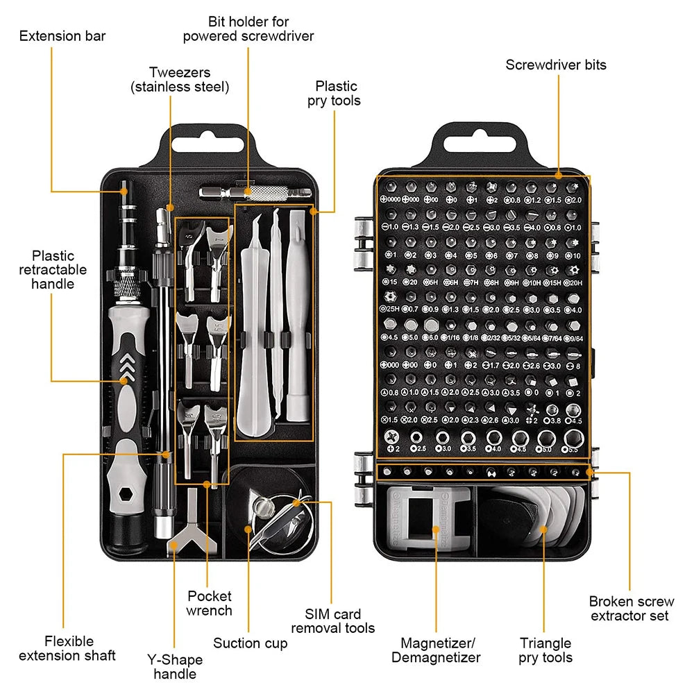 Schraubendreher-satz Präzision Magnetische Schraubendreher Bits Torx Hex Bit Griff Handy Reparatur Schraubendreher Kit Hand Werkzeuge
