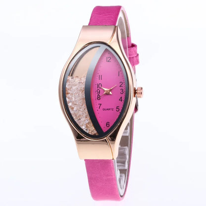 Fashion Women Watch Luxury Brand Ladies Clock Watches Pu Leather Wristwatch Women Watch Gift Montre Femme Relogios Feminino.