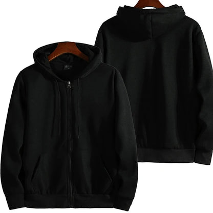 Reiß verschluss Hoodies Herbst Winter Herren neue Langarm Kapuze Sweatshirt Mode lässig männliche Outfit Sportswear Loose Fit Kleidung