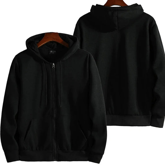 Reiß verschluss Hoodies Herbst Winter Herren neue Langarm Kapuze Sweatshirt Mode lässig männliche Outfit Sportswear Loose Fit Kleidung