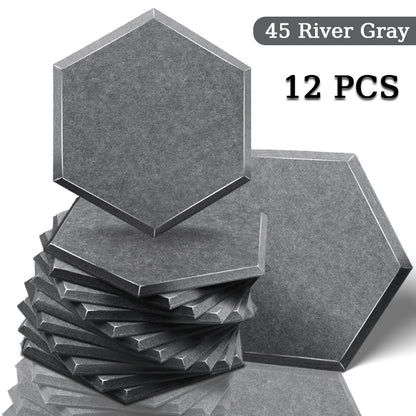 TOUO High Density Acoustic Panel 12pcs Soundproofing Panels Studio Acoustic Treatment Wall Sound Absorbing Bedroom Decoration