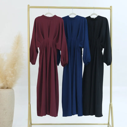 Muslim Modest Dress Kaftan Prayer abaya Ramadan Linen Abaya Dubai Turkey Islam Clothes Women Kebaya Robe Arabe Femme Musulmane