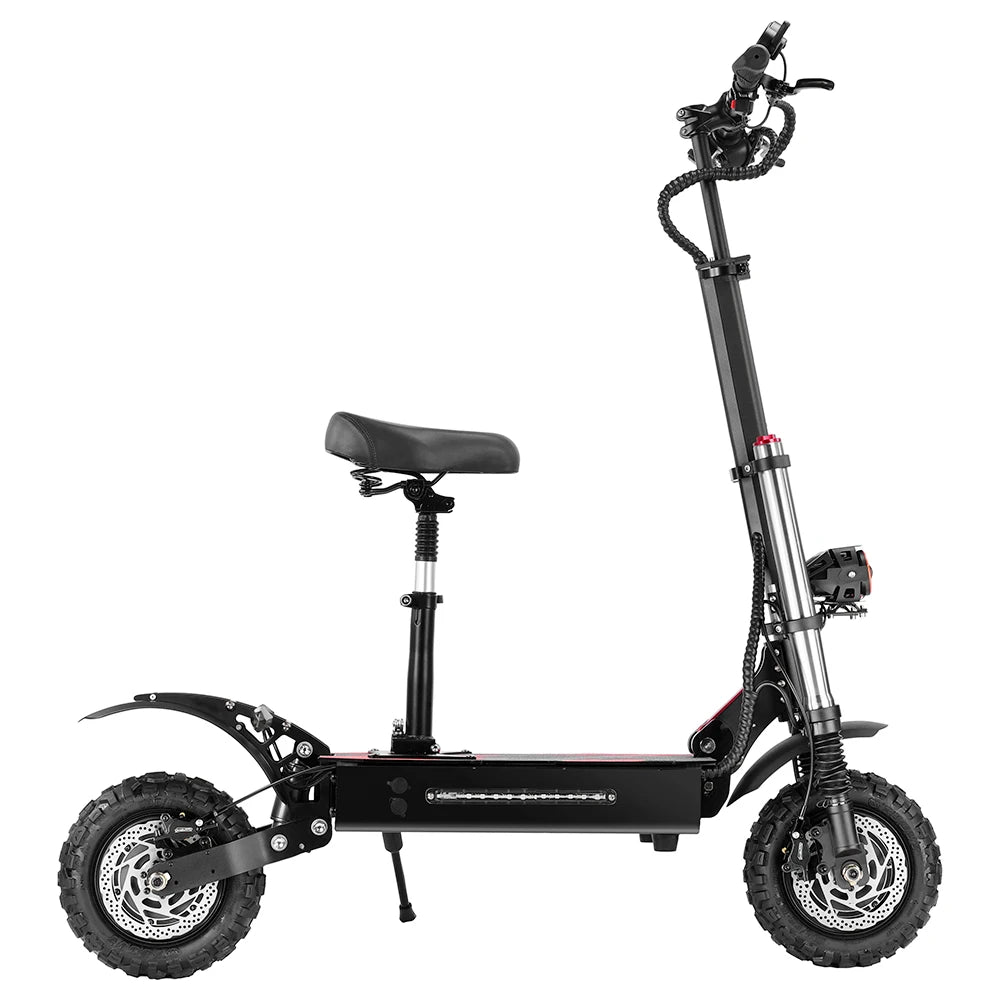 BOYUEDA S3-11 Electric Scooter, 120km Range, 85km/h Max Speed, 2*3000W Motor, 60V 38AH Battery,11-inch Tire,  LCD Display.