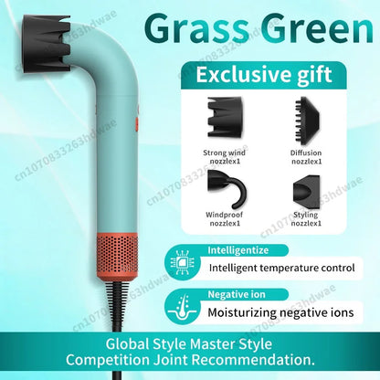 220V High-speed Professional Leafless Hair Dryer Negative Ion Scalp Care High Power Top Household Blower Salon Hairstyle Machine