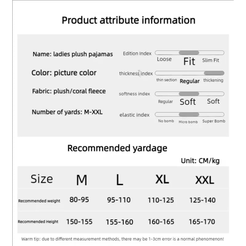 Verdickte warme Flanell Herbst und Winter Frauen Cartoon Plüsch mit Kapuze Bär Nachtwäsche Loungewear zweiteilige solide Nachtwäsche Homewe.