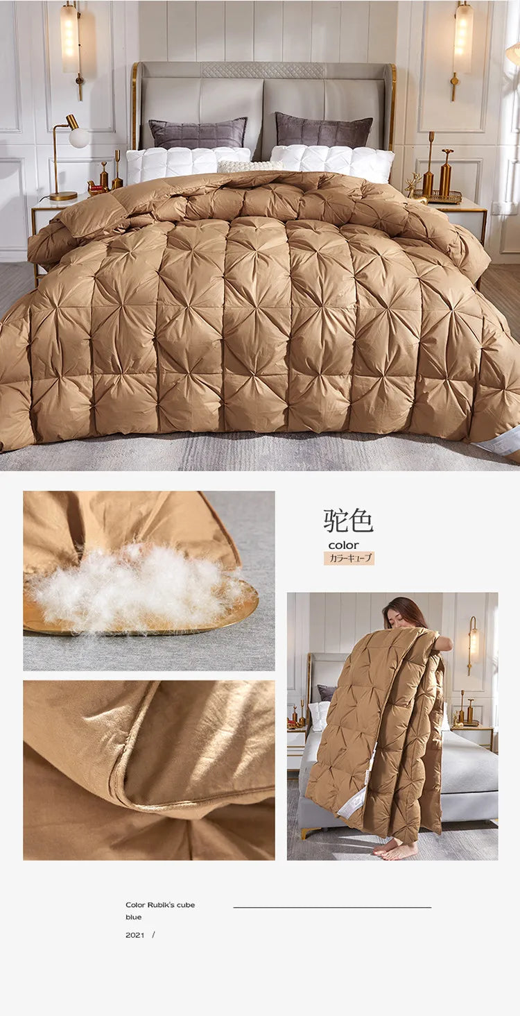 Down duvet 95 white goose down five-star hotel warm double single duvet core goose down duvet