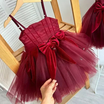 Mädchen Sling Prinzessin Kleid Kinder Kleid Neue Geburtstag Party Outfit Formelle Veranstaltung Passende Leistung Tragen Kleider