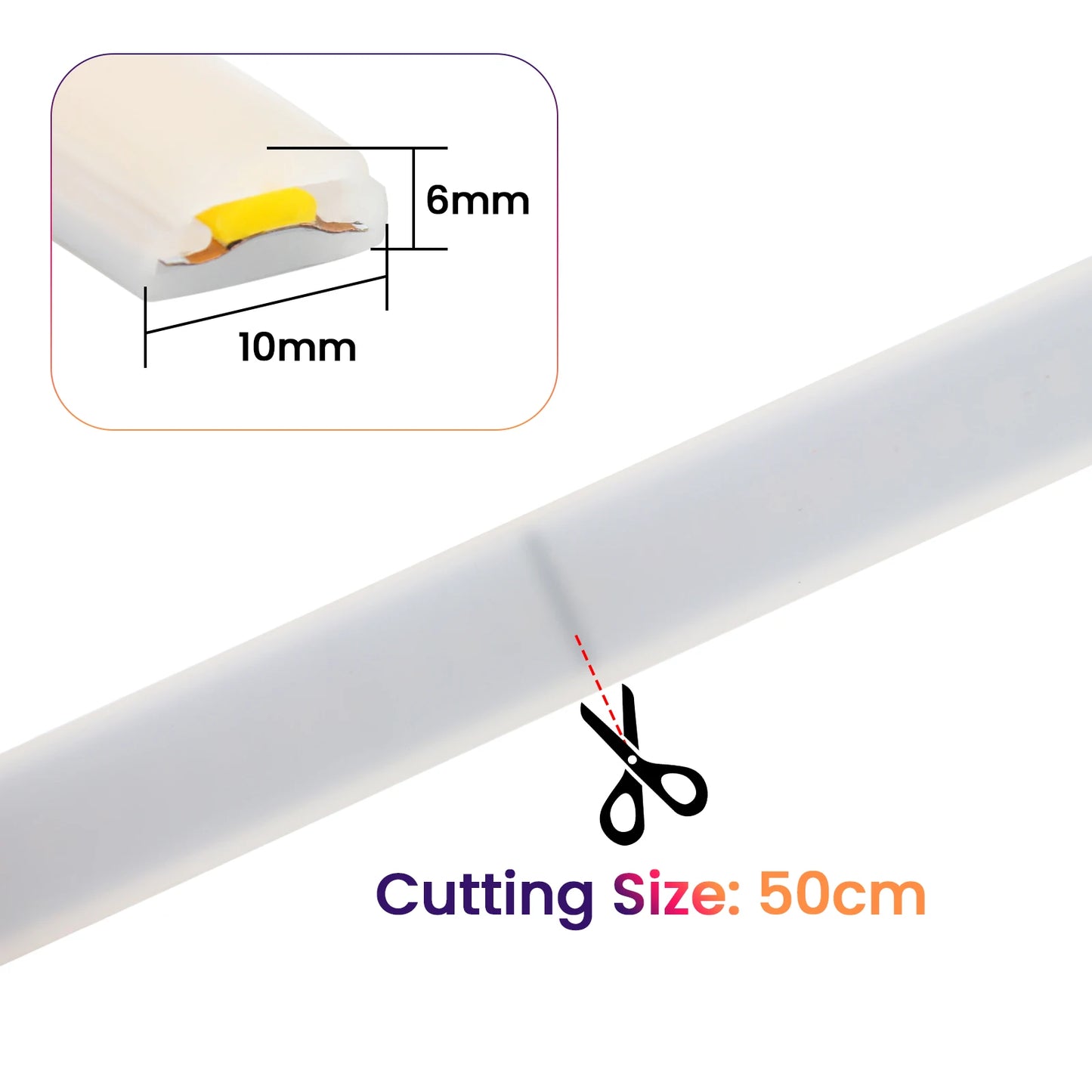 220V COB LED Light Strip Waterproof With EU Plug Red/Blue/Pink/Green Home Outdoor Garden Lighting Flex Silicone Tube Neon Lamp.